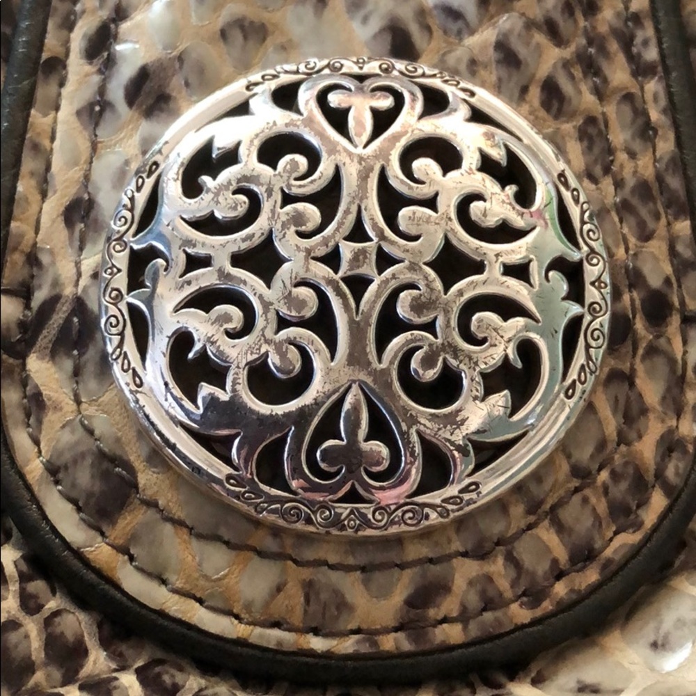 Brighton Python Snake Skin Print Handbag - Picture 11 of 12